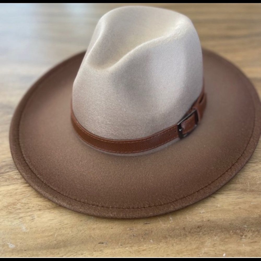 Tie Dye Wide Brim Hat (Tye & Brown )